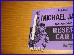 Michael Jackson Bad Tour Concert Reservoir Car Ticket Pass 16/7 1988 Mega Rare