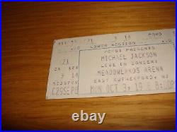 Michael Jackson Bad Tour Concert Ticket Unused 3rd October 1988 Mega Rare