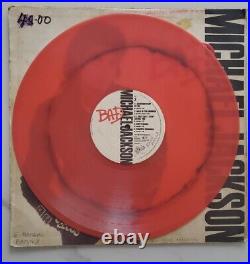 Michael Jackson Bad ZAMBIA Pressing Red Vinyl Epic Rare LP