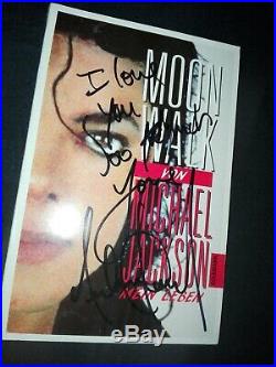 Michael Jackson Book Moonwalk Biography Mj Signed Autograph Rare 98