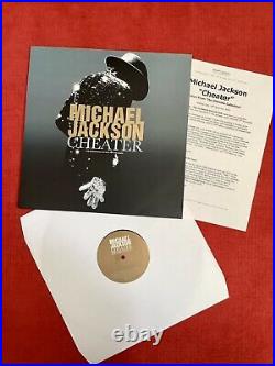 Michael Jackson CHEATER 12 Maxi Promo Ultra Rare + Letter Promo