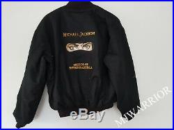 Michael Jackson CREW jacket Dangerous world tour MEXICO concert MEGA RARE SMILE