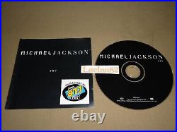 Michael Jackson Cry Epic Cd Single Promo RARE Mexican Logo Radio Stereo 97.7 Fm