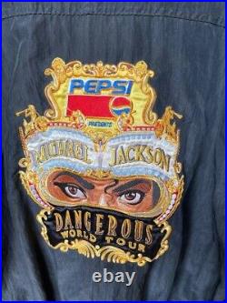 Michael Jackson Dangerous Tour 1992 Rare vintage Authentic Jacket Size L