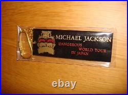 Michael Jackson Dangerous World Tour In Japan 1992 Original 2x Keyring MEGA RARE