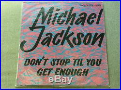 Michael Jackson Don't Stop'Til You Get Enough Mega Rare 12 Vinyl Record