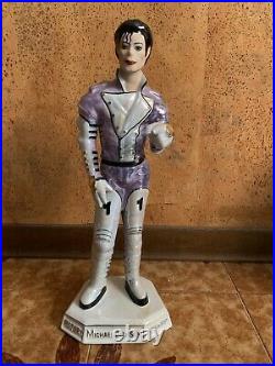 Michael Jackson Figure Statue Porcelain Doll History toys RARE(blu/purple)