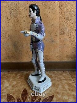 Michael Jackson Figure Statue Porcelain Doll History toys RARE(blu/purple)