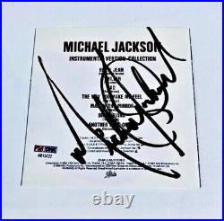 Michael Jackson HAND-SIGNED / Autographed RARE Cd Cover/Booklet with PSA /DNA