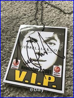 Michael Jackson Hand Signed Autograph Vip Virgin Megastore Pass Mega Rare