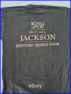 Michael Jackson History Moonwalk T Shirt M Ultra Rare Tour Official