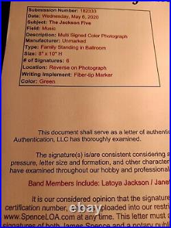 Michael Jackson & Janet Jackson First Autograph Extremely Rare! Jsa Certified