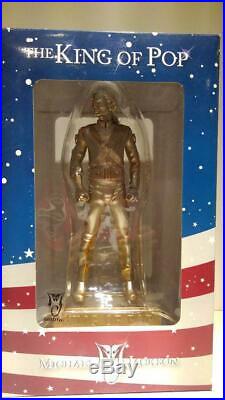 Michael Jackson King of POP Statue Figure Normai & Gold 2 Ver Set Rare Limited