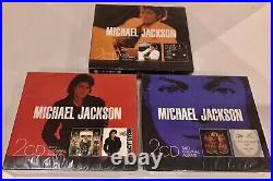 Michael Jackson LOT 3 Box Set 6 CD Bad Dangerous Thriller Rare New Invincible