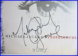 Michael Jackson LP Autographed / Signed -''You Rock My World'' Very Rare