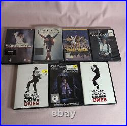 Michael Jackson Large Lot Of Memorabilia DVD CD Cassette Book Rare Vintage MJB