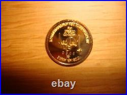 Michael Jackson Let's Be Friends Official Triumph Japan 1987 Gold Coin Mega Rare