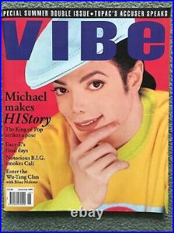 Michael Jackson Makes HIStory Rare Vibe Magazine June/July 1995