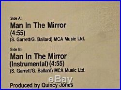 Michael Jackson Man In The Mirror Ltd Edition Uk Square Picture Disc Rare