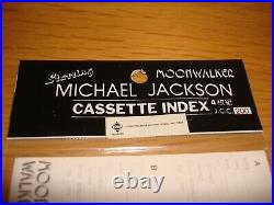 Michael Jackson Moonwalker Japan Cassette Index In Pack Official MEGA RARE
