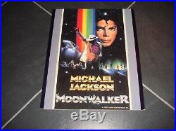 Michael Jackson Moonwalker Thriller Promo Folder Poster Japan Sticker MEGA RARE