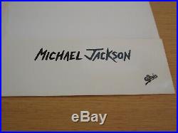 Michael Jackson Moonwalker Thriller Promo Folder Poster Japan Sticker MEGA RARE