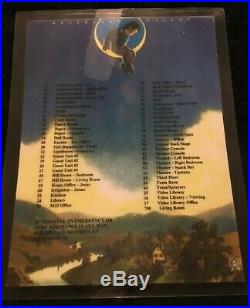 Michael Jackson NEVERLAND VALLEY In House Phone Directory With Extensions RARE