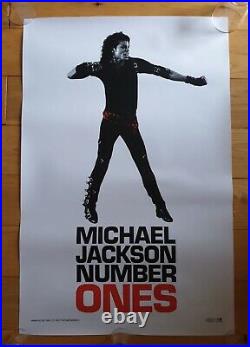 Michael Jackson Number Ones Original Record Company Promo Poster Ultra Rare