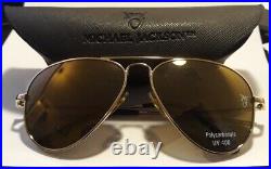 Michael Jackson Official Licensed Mjlogo Sunglasses Gold Ultra Rare Unworn New