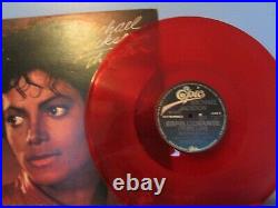 Michael Jackson Original Thriller Halloween Mexican Red 12 Single Vinyl Rare