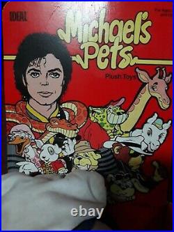 Michael Jackson Pets BUBBLES THE CHIMP Plush + Cassette rare 1987 toys