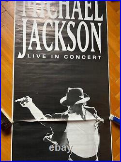 Michael Jackson Promo concert poster for Dangerous Tour RARE