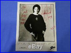 Michael Jackson Rare Autograph Signed Photo + Coa Certificate Of Authenticity