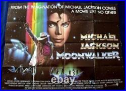 Michael Jackson Rare Original 1988 Moonwalker Film Poster