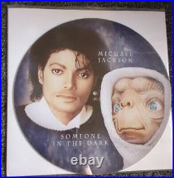 Michael Jackson Rare Single Sided 12 Picture Disc Vinyl Someone In The Dark