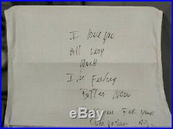 Michael Jackson, Rare hand written message from 1992