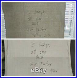 Michael Jackson, Rare hand written message from 1992