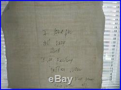 Michael Jackson, Rare hand written message from 1992. Provenance provided
