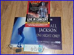 Michael Jackson Rare hbo One Night Only NY concert ticket dec 9 1995 plus ad