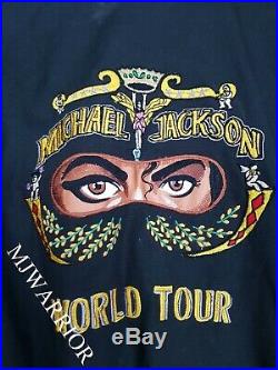 Michael Jackson STAGE WORN jumpsuit Dangerous world tour concert MEGA RARE SMILE