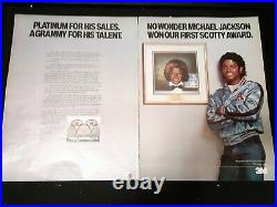 Michael Jackson Scotty Awards Rare Original Promo Poster Ad Framed