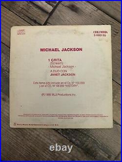 Michael Jackson Scream Grita Argentina Mega Rare Promo CD Janet No Smile