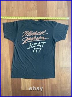 Michael Jackson Shirt 1980s Vintage Thriller Beat it Tee Rare