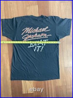 Michael Jackson Shirt 1980s Vintage Thriller Beat it Tee Rare