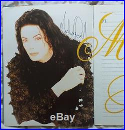 Michael Jackson Signed Autograph Programme History Tour Rare