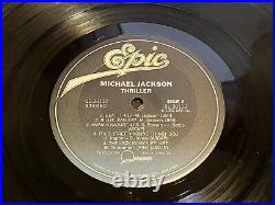 Michael Jackson THRILLER First Pressing Rare! No MJ Credit QE 38112