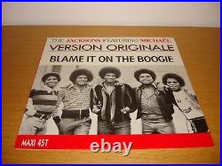 Michael Jackson The Jacksons Blame It On The Boogie Holland 12 Single MEGA RARE