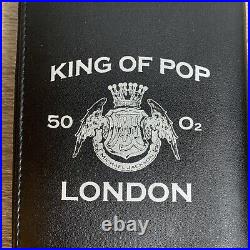 Michael Jackson This Is It 2009 O2 Arena King of Pop Black Zipper Wallet RARE