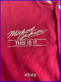 Michael Jackson This Is It Thriller Varsity Jacket Coat Limited Edition XS Rare