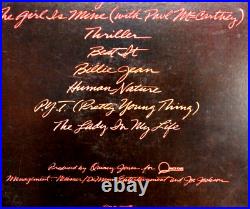 Michael Jackson Thriller 1982 Epic Records QE 38112 LP RARE Error Reverse Cover